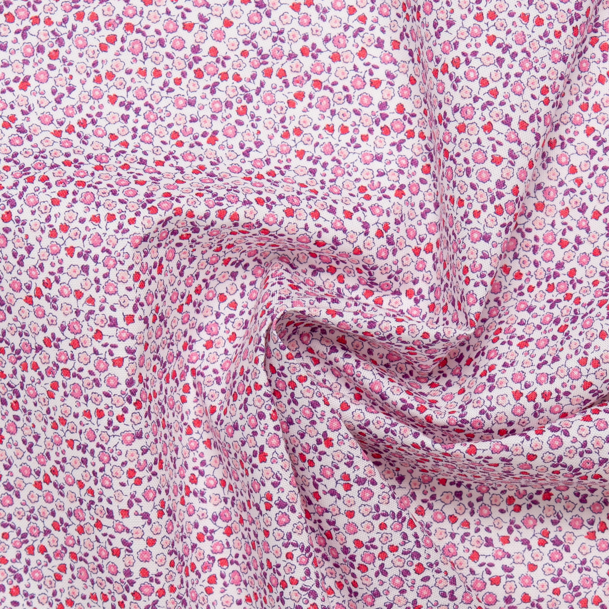 LIBERTY of PARIS Printed Cotton - Blooming - Pink - Image 2