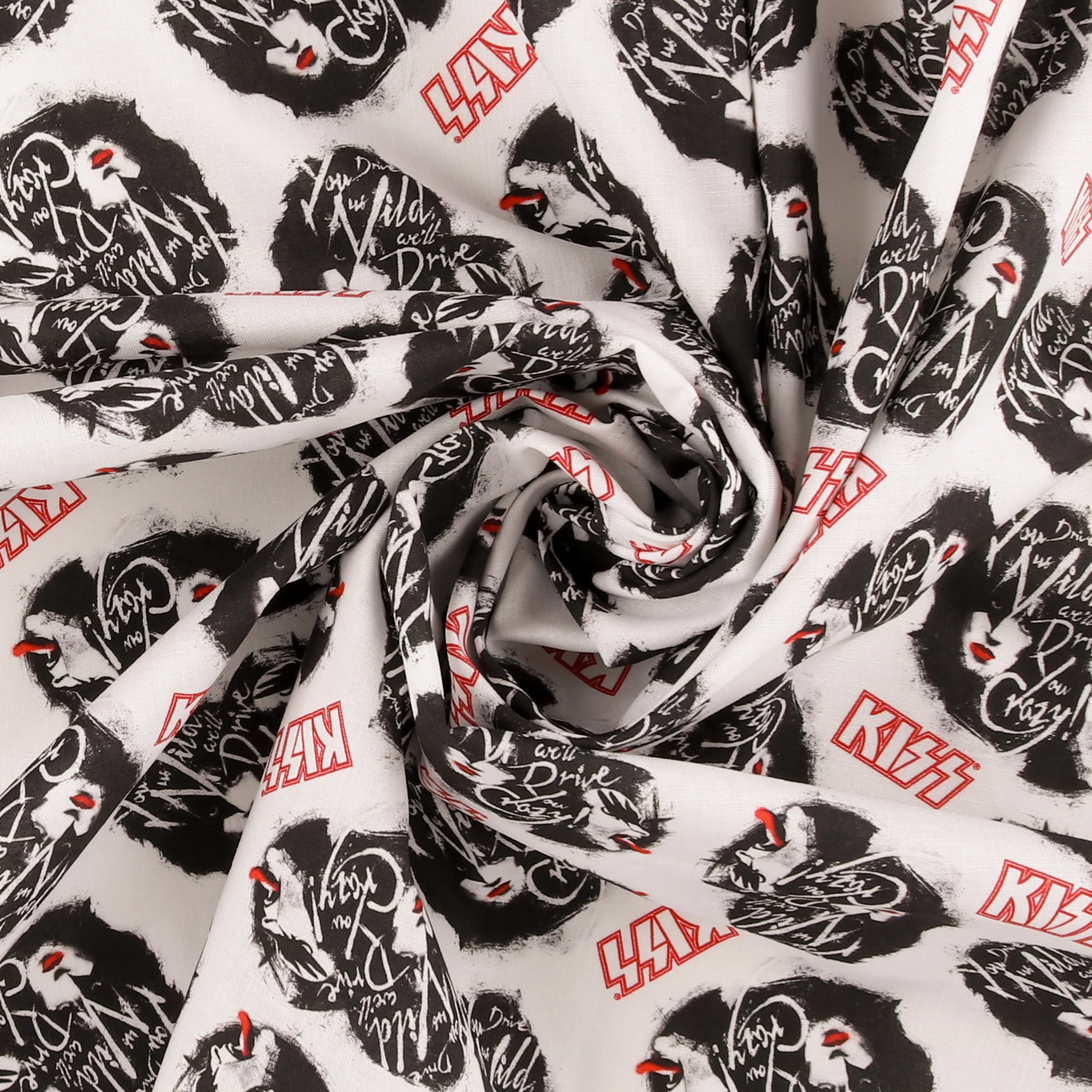 Licensed Cotton Print - Drive you Crazy - White - Image 2