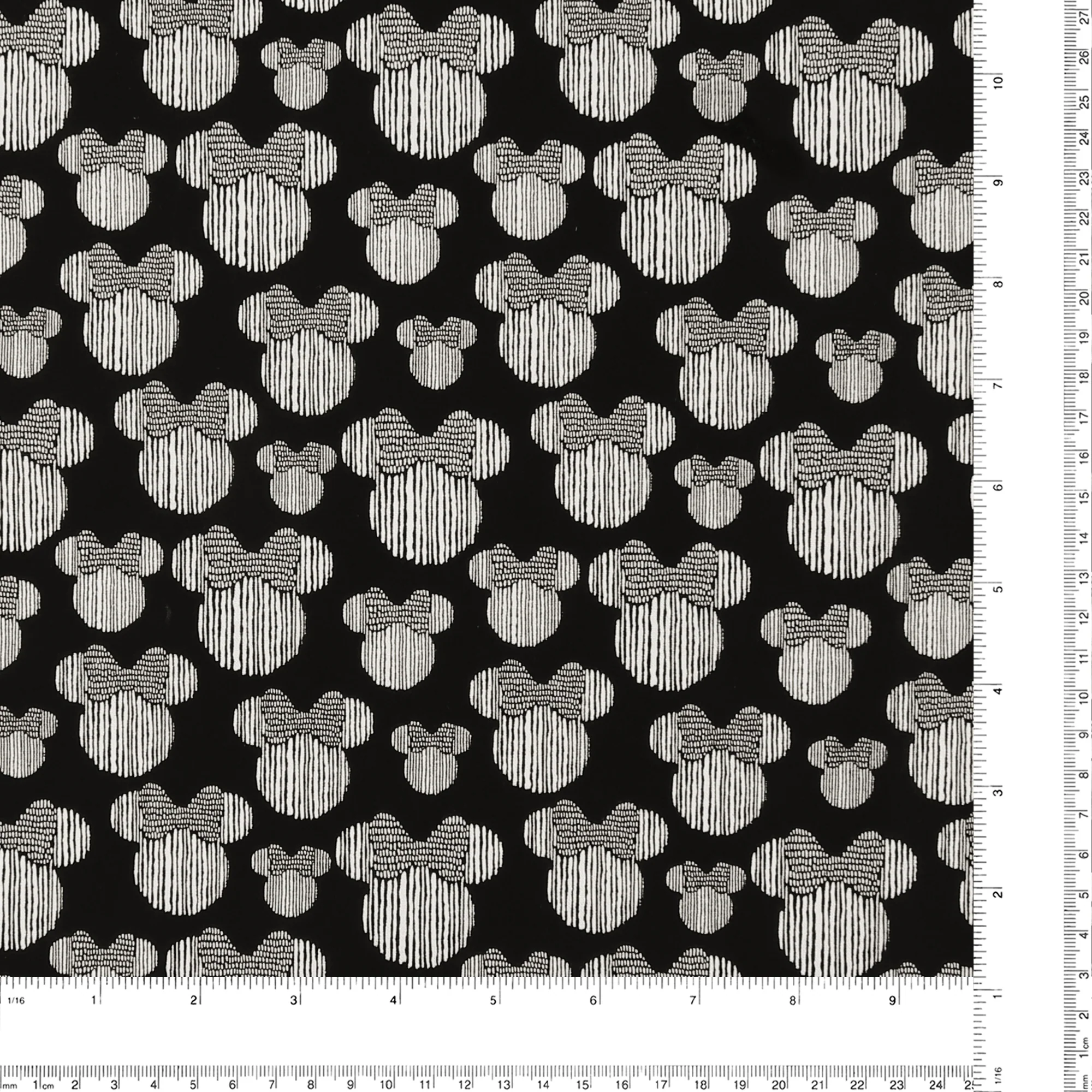 Licensed Cotton Print - Minnie - Noir - Image 3