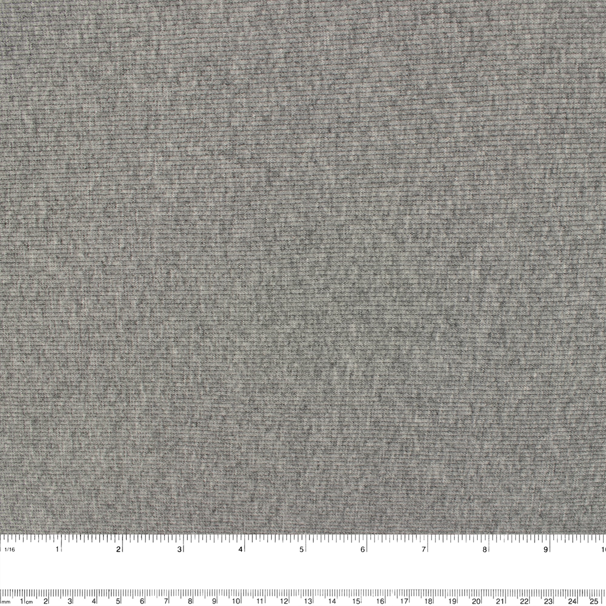 Light Weight Tubular Rib Knit - 2 X 2 - Grey - Image 3
