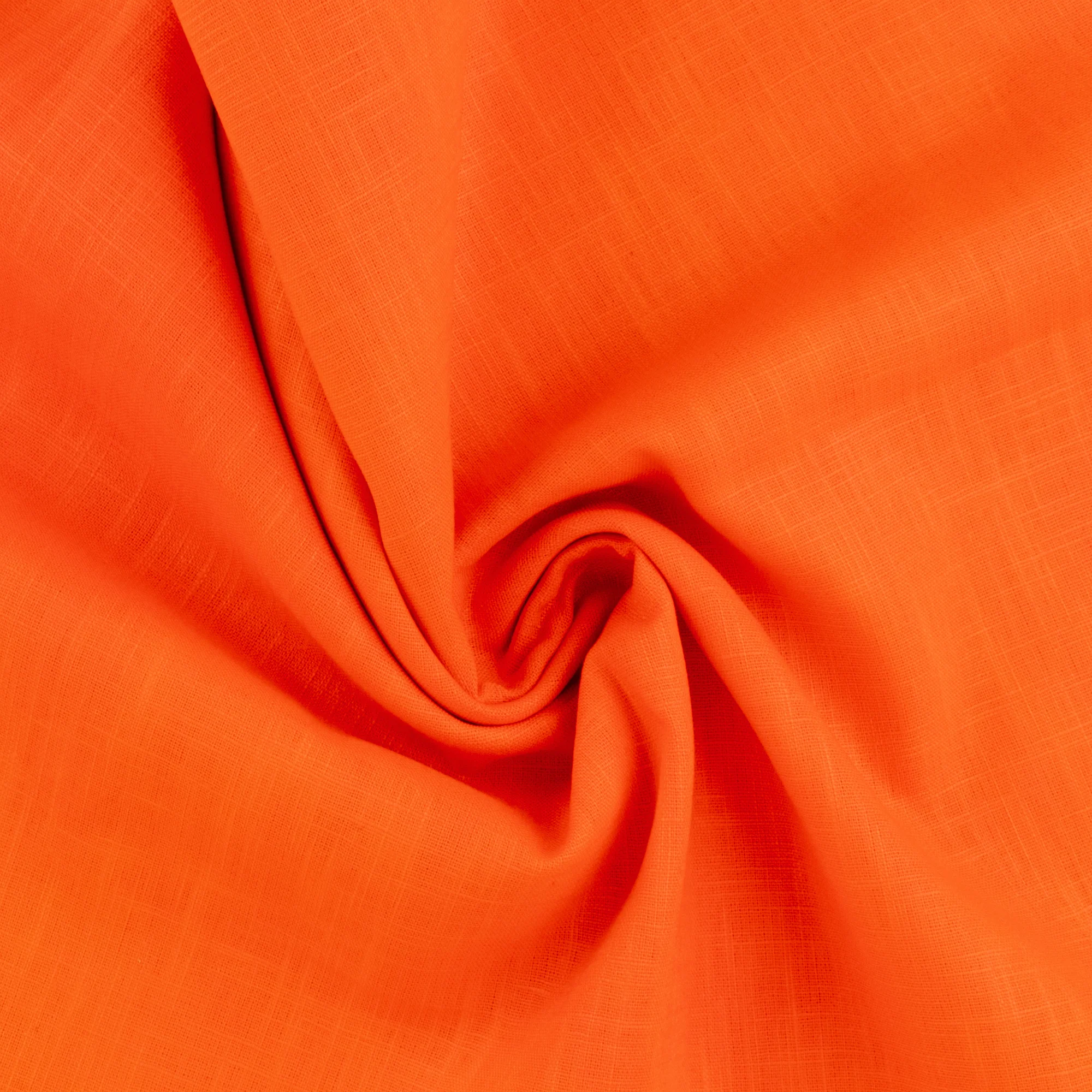 Linen Solid - GALWAY - 008 - Orange - Image 2