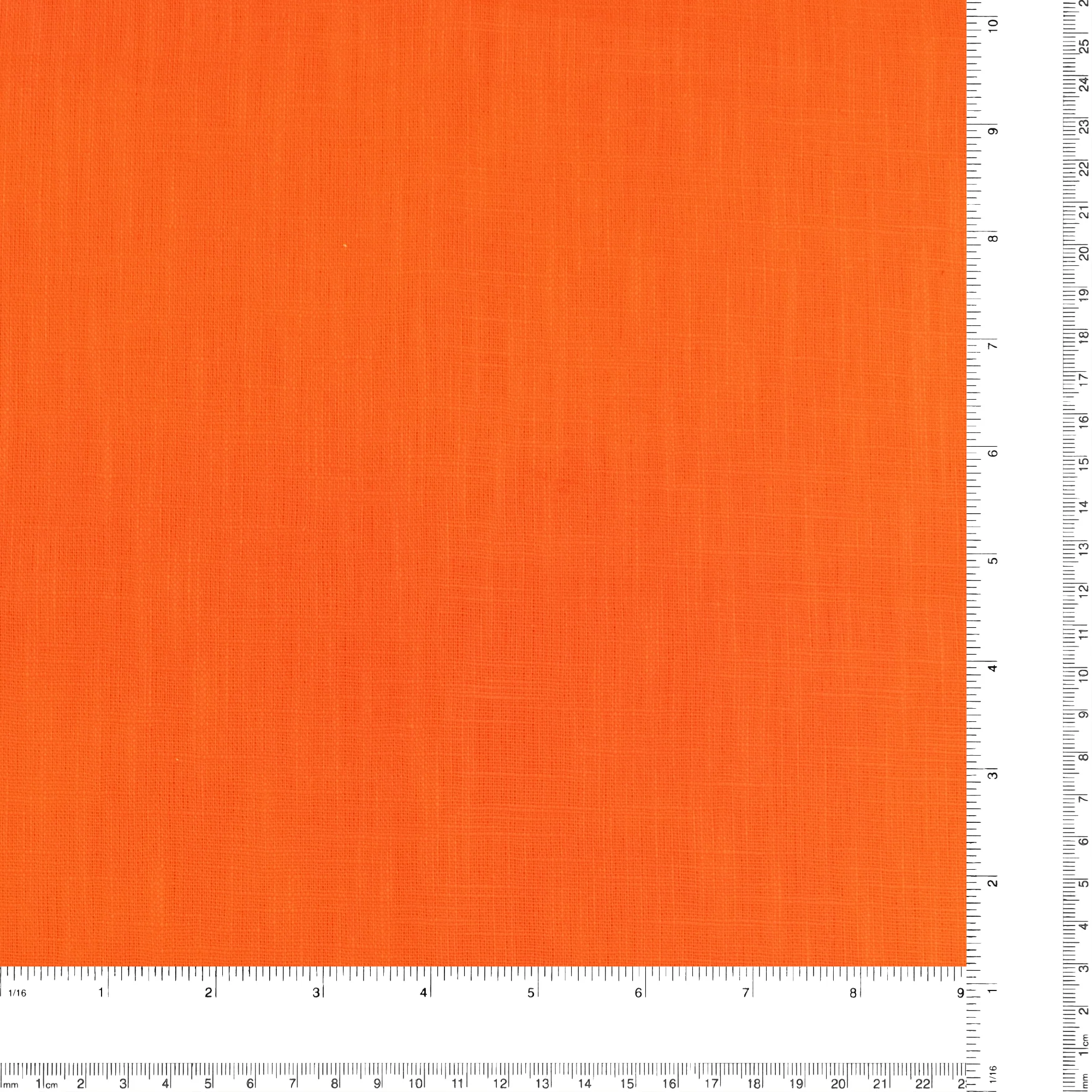Linen Solid - GALWAY - 008 - Orange - Image 3