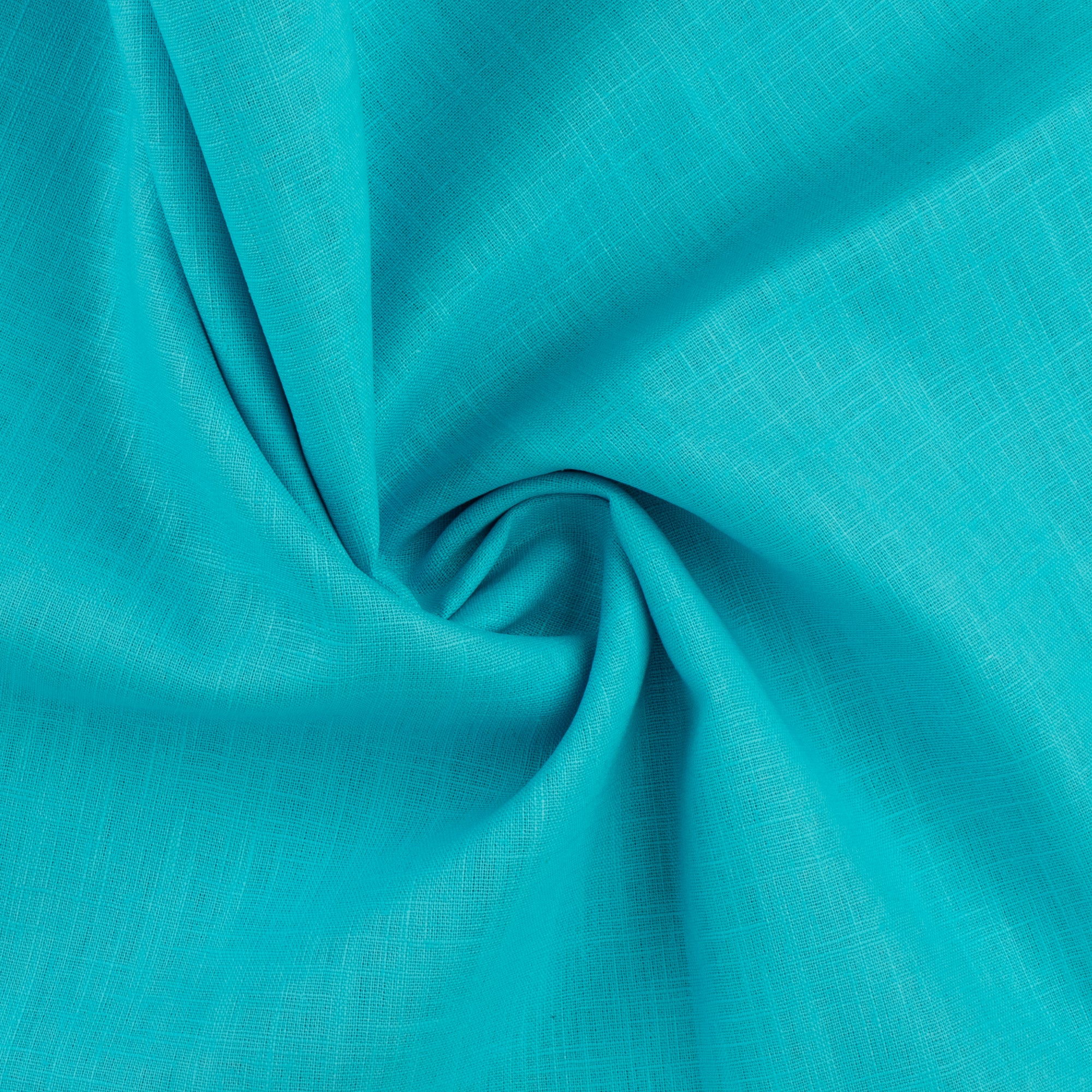 Linen Solid - GALWAY - 009 - Turquoise - Image 2