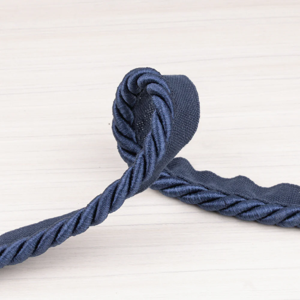 Lip cord 3/8 po (1 cm) Navy