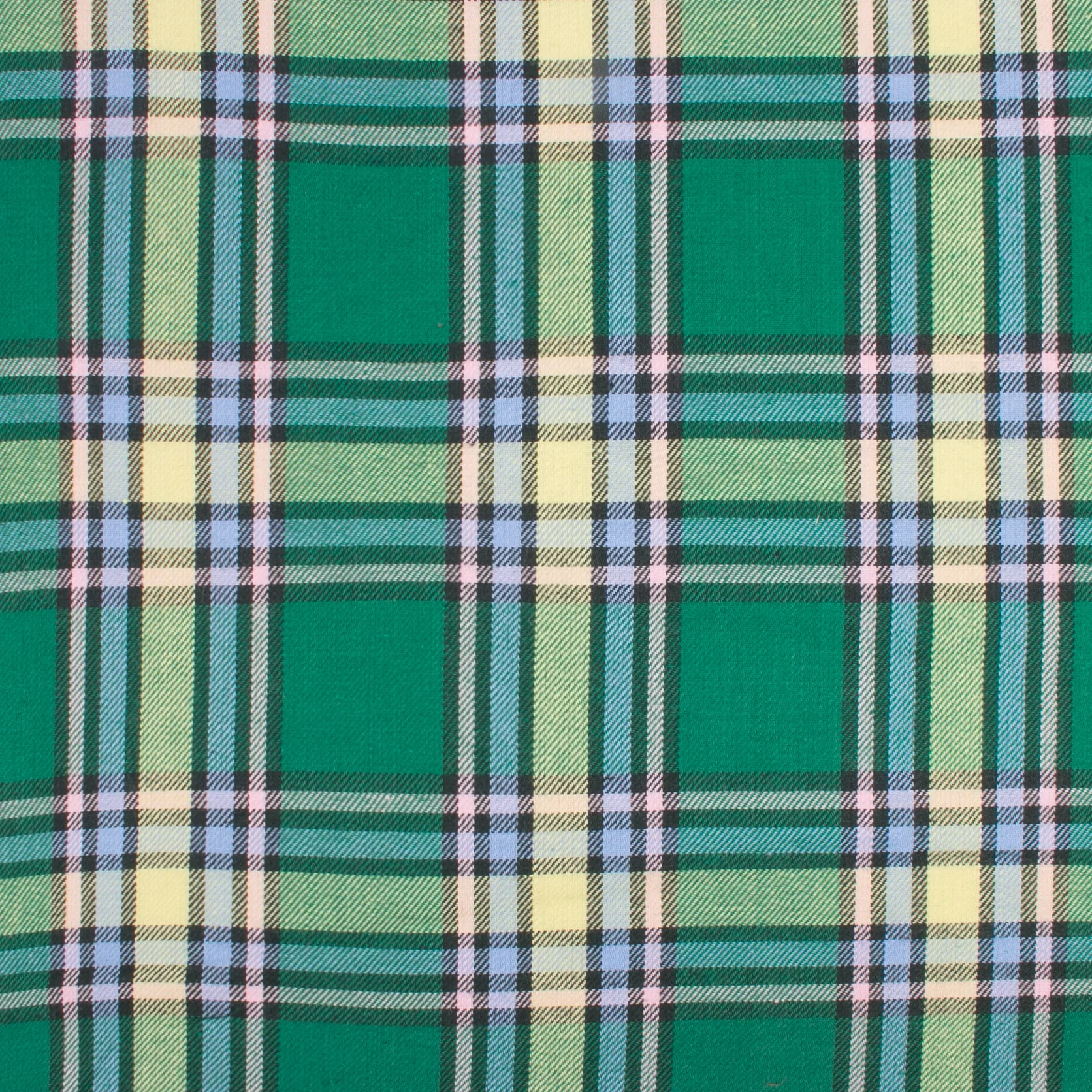 LONDON brushed plaid - Alberta - Green / Blue