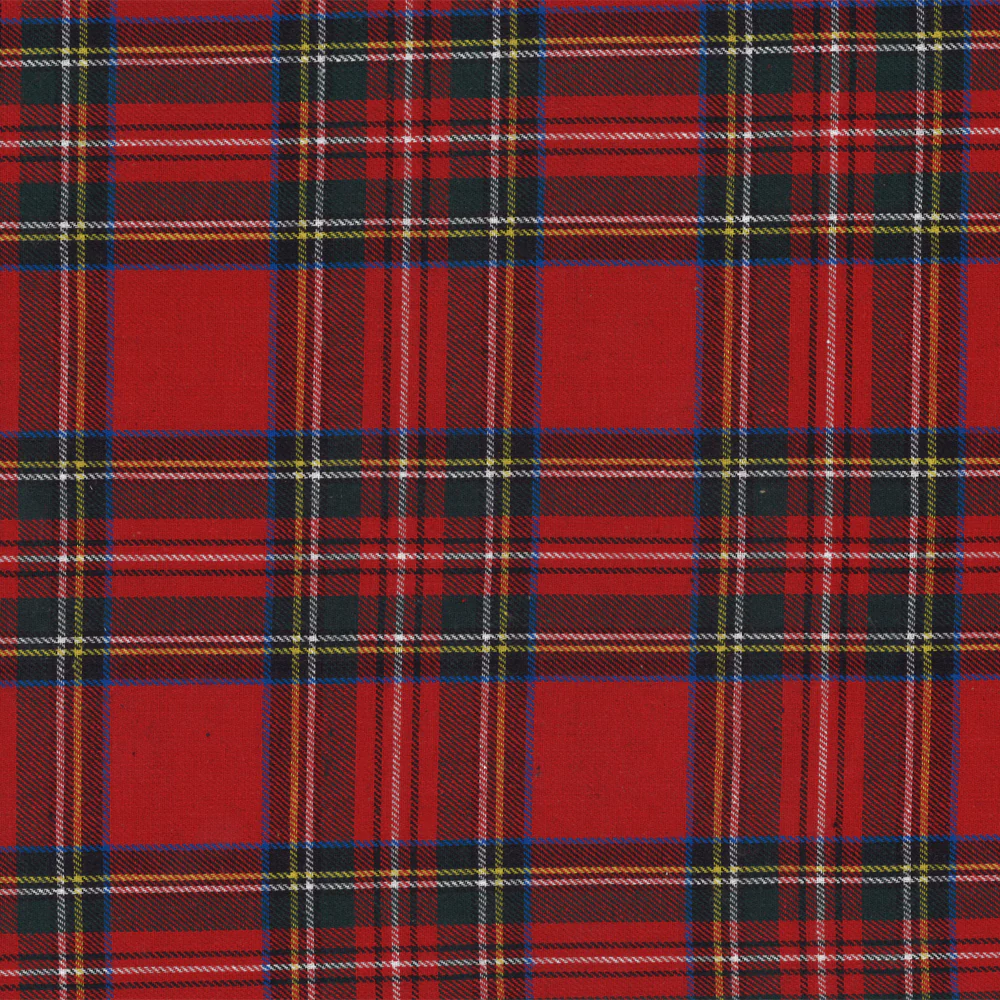 LONDON brushed plaid - Royal Stewart - Red