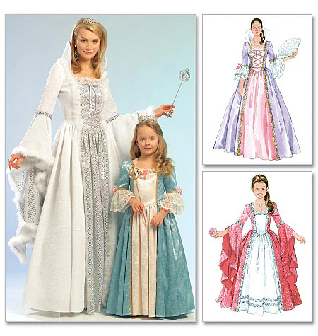 M5731 Misses'/Children's/Girls' Princess Costumes (size: SML-MED-LRG-XLG) - Image 2