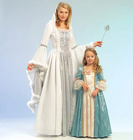 M5731 Misses'/Children's/Girls' Princess Costumes (size: SML-MED-LRG-XLG) - Image 3