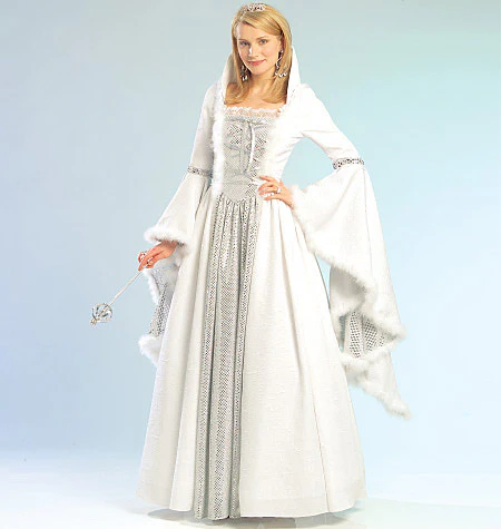 M5731 Misses'/Children's/Girls' Princess Costumes (size: SML-MED-LRG-XLG) - Image 4
