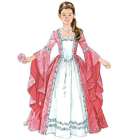 M5731 Misses'/Children's/Girls' Princess Costumes (size: SML-MED-LRG-XLG) - Image 7