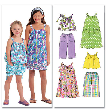 M5797 Children's/Girls' Tops, Dresses, Shorts and Pants - Image 2