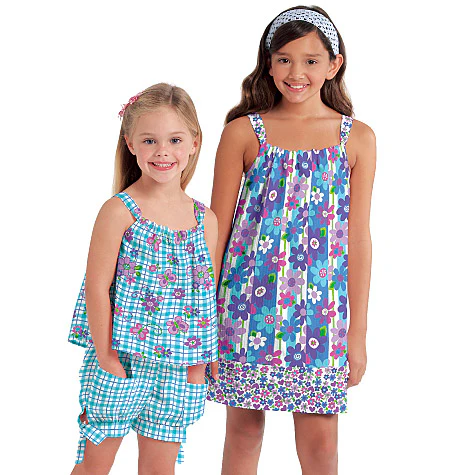 M5797 Children's/Girls' Tops, Dresses, Shorts and Pants - Image 3