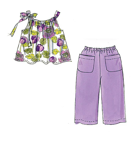 M5797 Children's/Girls' Tops, Dresses, Shorts and Pants - Image 4