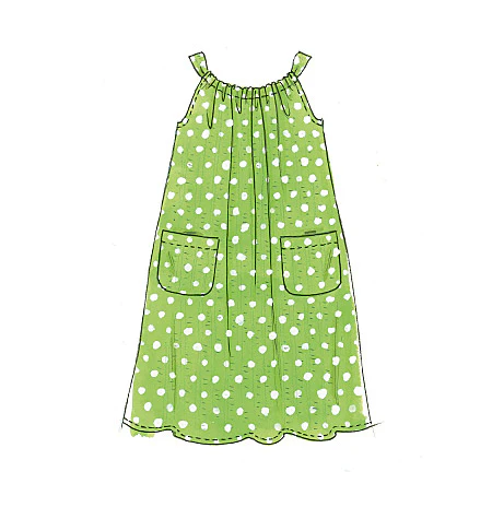 M5797 Children's/Girls' Tops, Dresses, Shorts and Pants - Image 5