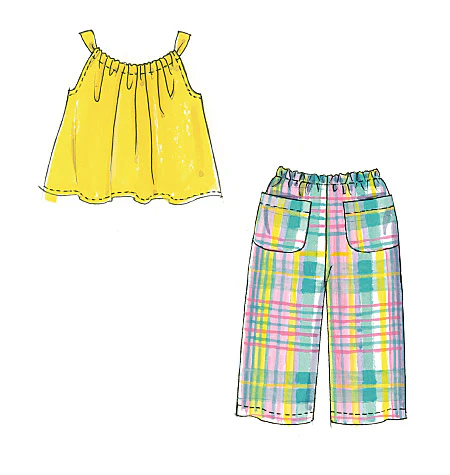 M5797 Children's/Girls' Tops, Dresses, Shorts and Pants - Image 7