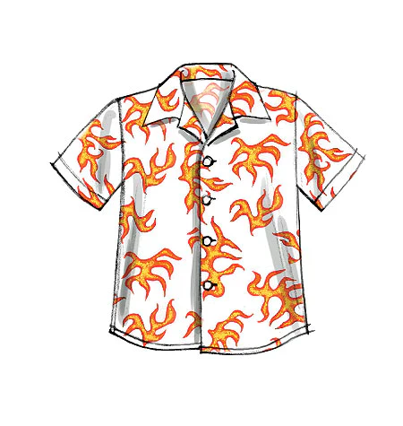 M6548 Children's/Boys' Shirt, Top and Shorts - Image 5