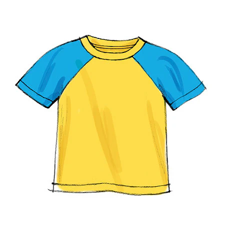 M6548 Children's/Boys' Shirt, Top and Shorts (size: 7-8-10-12-14) - Image 5