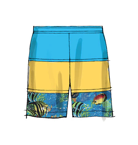 M6548 Children's/Boys' Shirt, Top and Shorts (size: 7-8-10-12-14) - Image 7