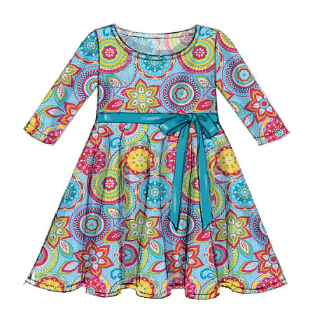 M6915 Chidren's/Girls' Dresses (size: 7-8-10-12-14) - Image 2