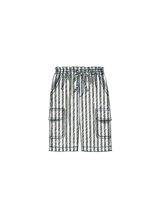 M7379 Children's/Boys' Raglan Sleeve and Tank Tops, Cargo Shorts and Pants (size: 7-8-10-12-14) - Image 6