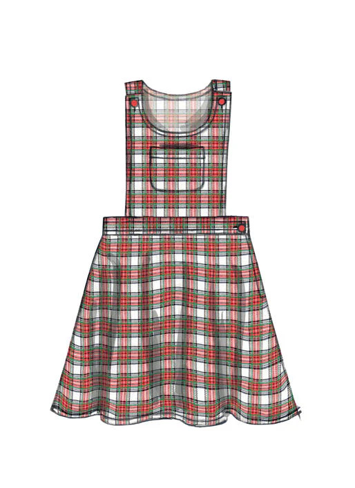 M7459 Children's/Girls' Jumpers and Overalls (size: 7-8-10-12-14) - Image 5