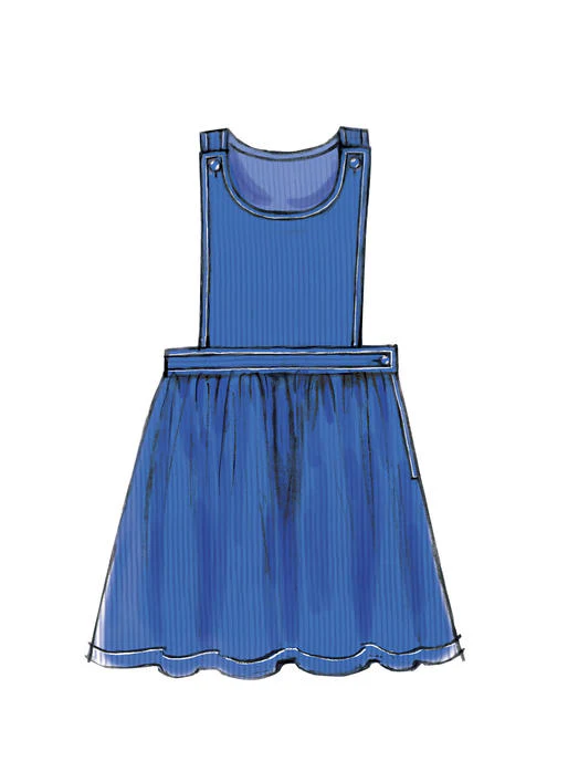 M7459 Children's/Girls' Jumpers and Overalls (size: 7-8-10-12-14) - Image 6