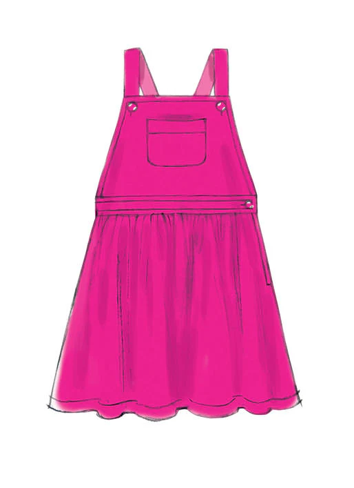 M7459 Children's/Girls' Jumpers and Overalls (size: 7-8-10-12-14) - Image 7