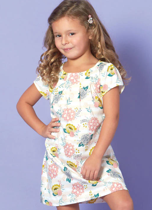 M7709 Children/Girls' Tops, Dresses and Leggings (size: 7-8-10-12-14) - Image 4