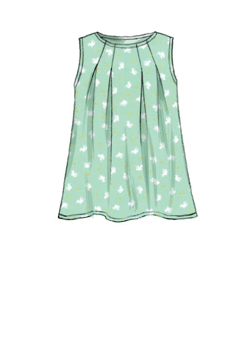 M7709 Children/Girls' Tops, Dresses and Leggings (size: 7-8-10-12-14) - Image 5