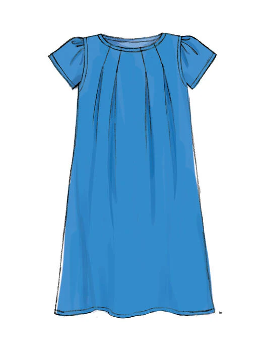M7709 Children/Girls' Tops, Dresses and Leggings (size: 7-8-10-12-14) - Image 9