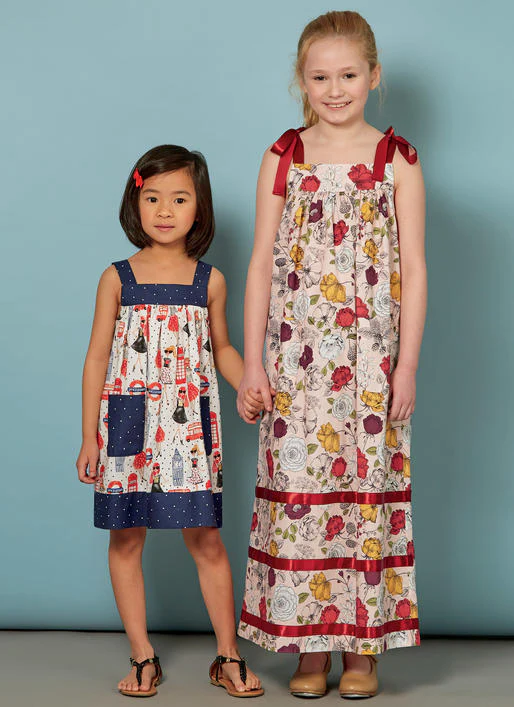 M7768 Children's/Girls' Dresses (size: 7-8-10-12-14) - Image 2