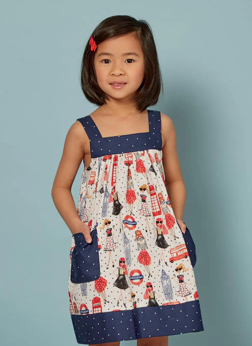 M7768 Children's/Girls' Dresses (size: 7-8-10-12-14) - Image 3