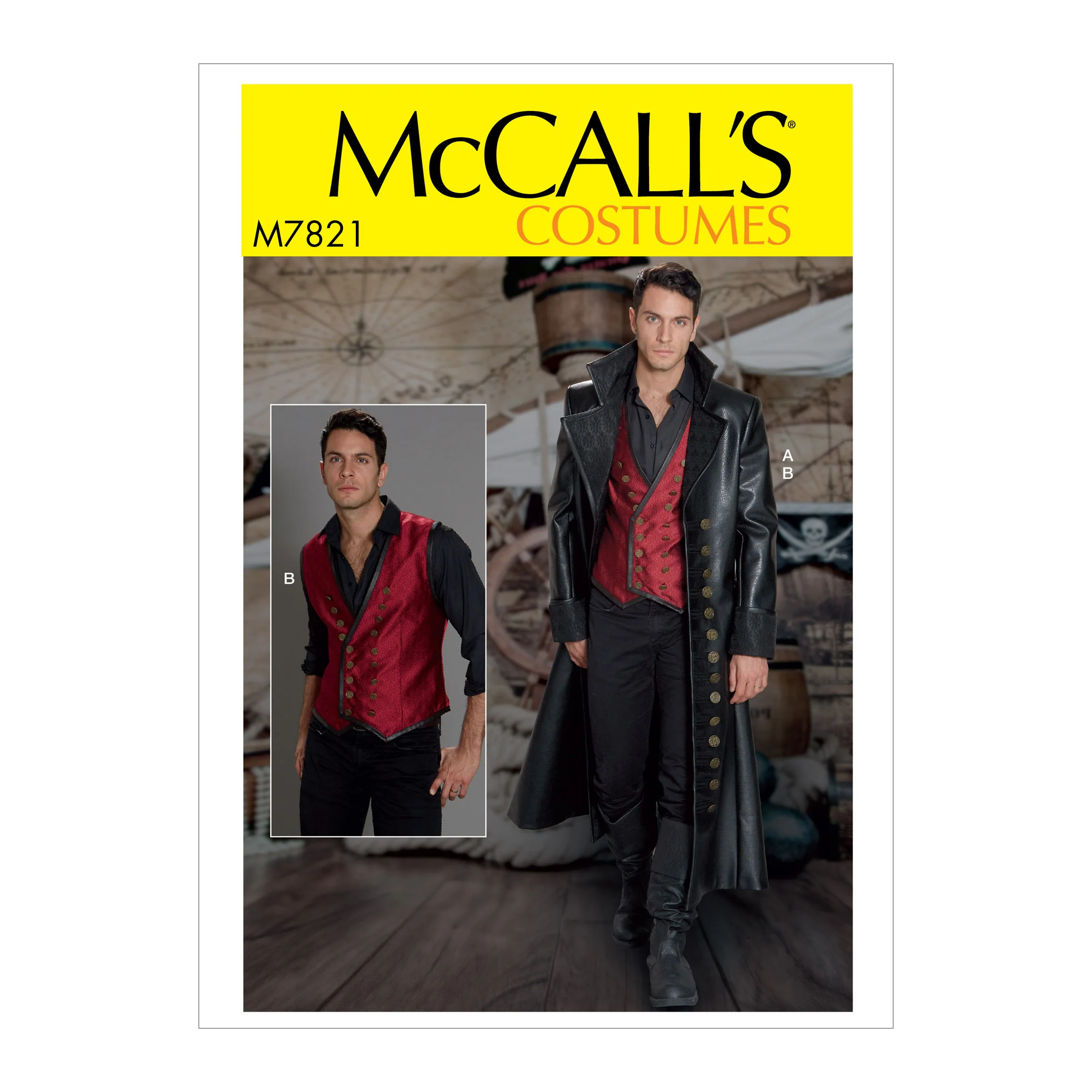 M7821 Men's Costume (size: 46-48-50-52)
