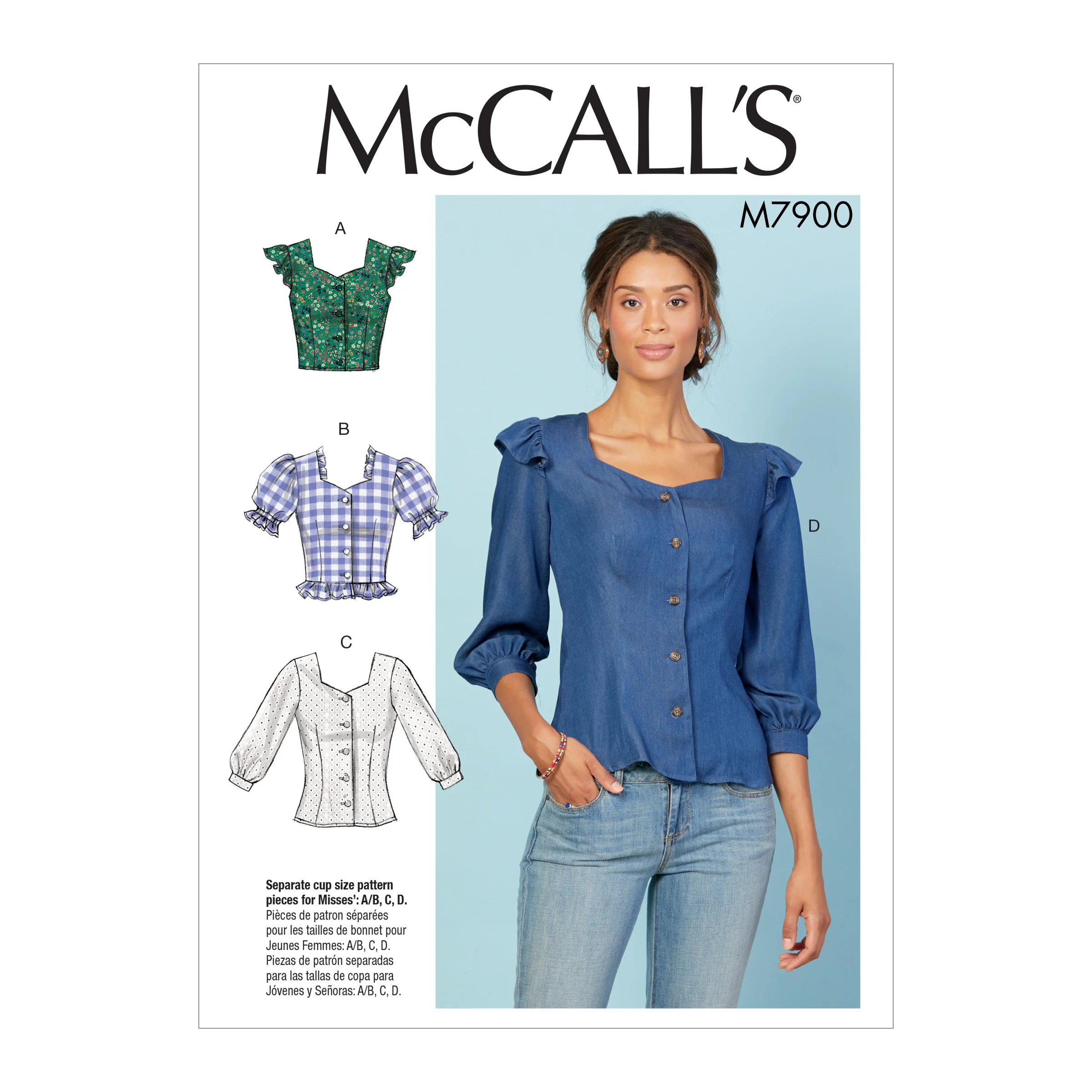 M7900 Misses' Tops (size: 14-16-18-20-22)