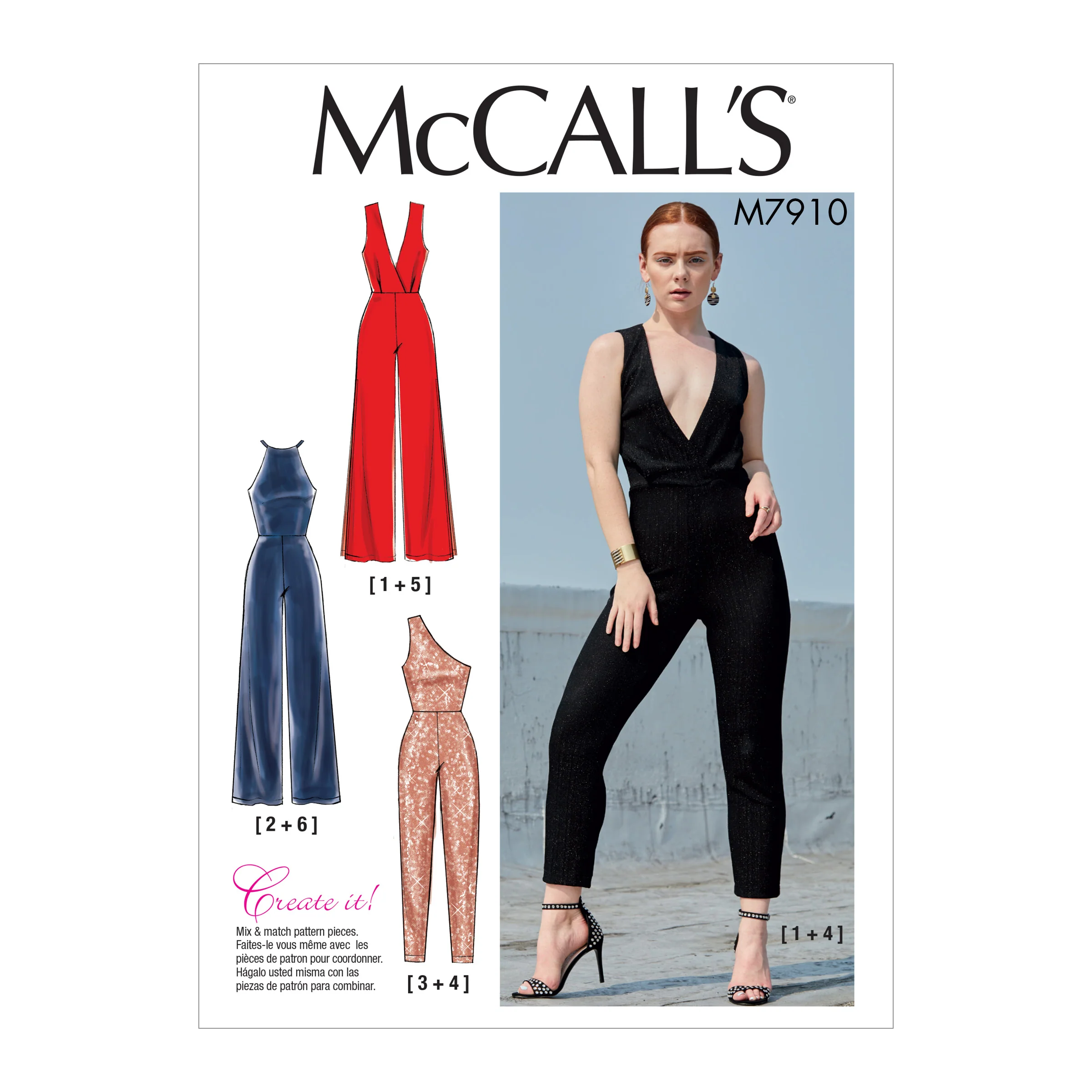 M7910 Misses' Jumpsuits (size: 14-16-18-20-22)