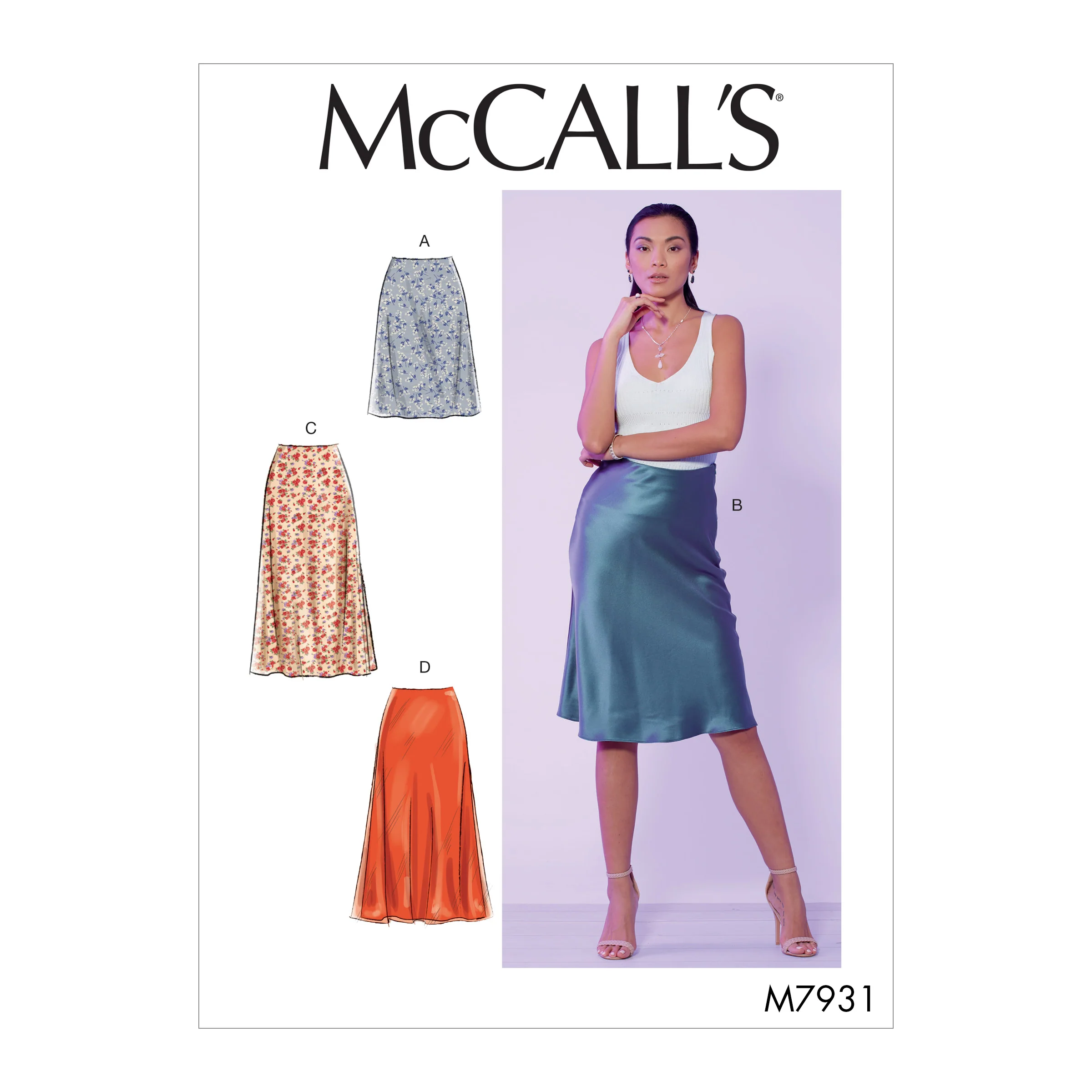 M7931 Misses' Skirts (size: 14-16-18-20-22)