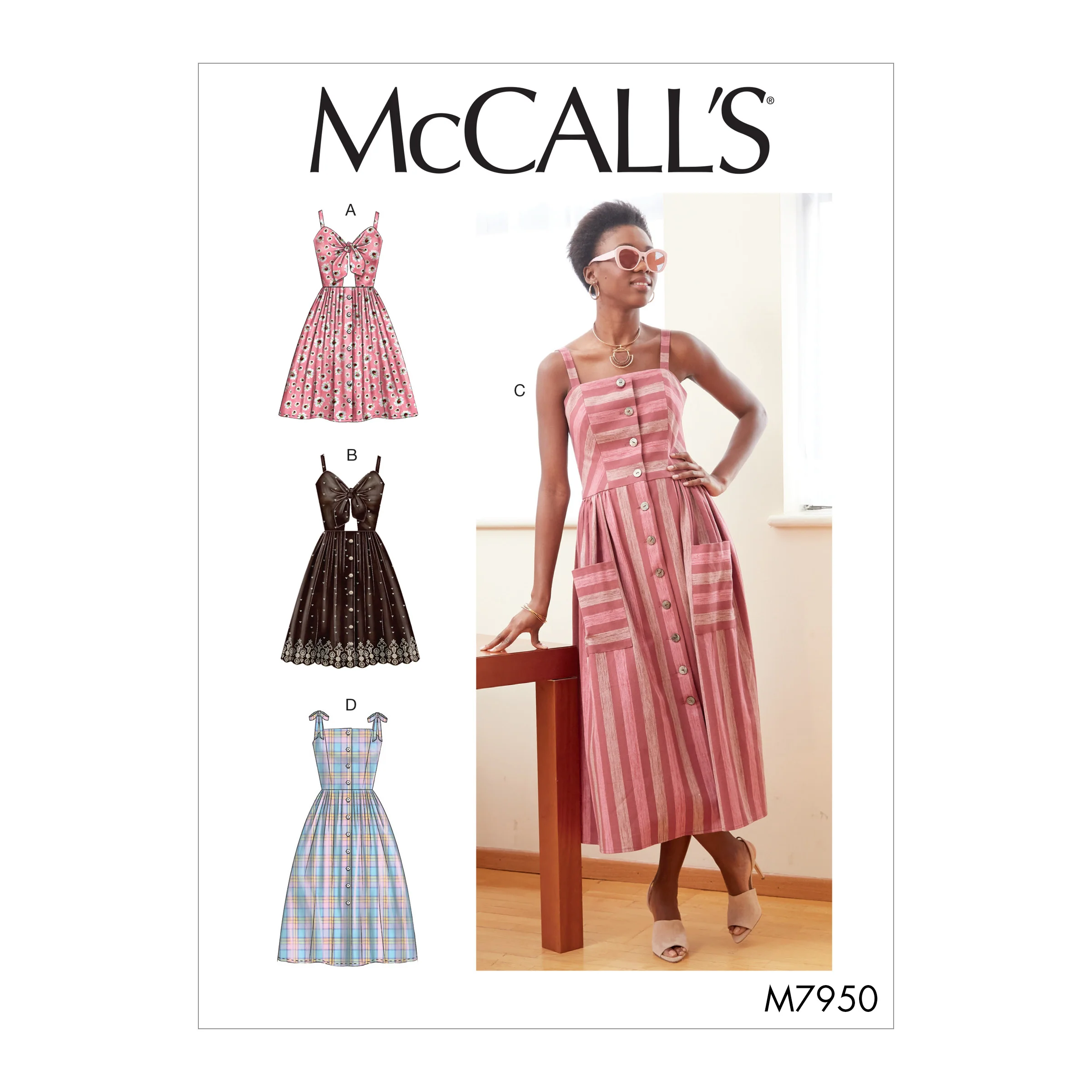 M7950 Misses' Dresses (size: 14-16-18-20-22)