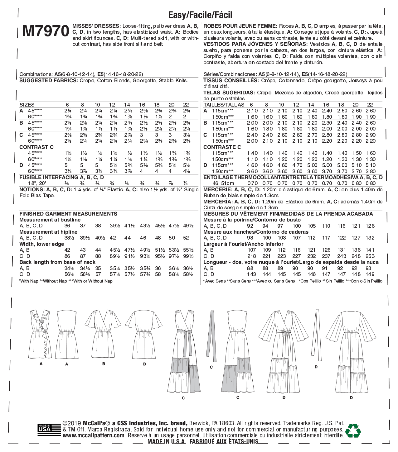 M7970 Misses' Dresses - Image 8