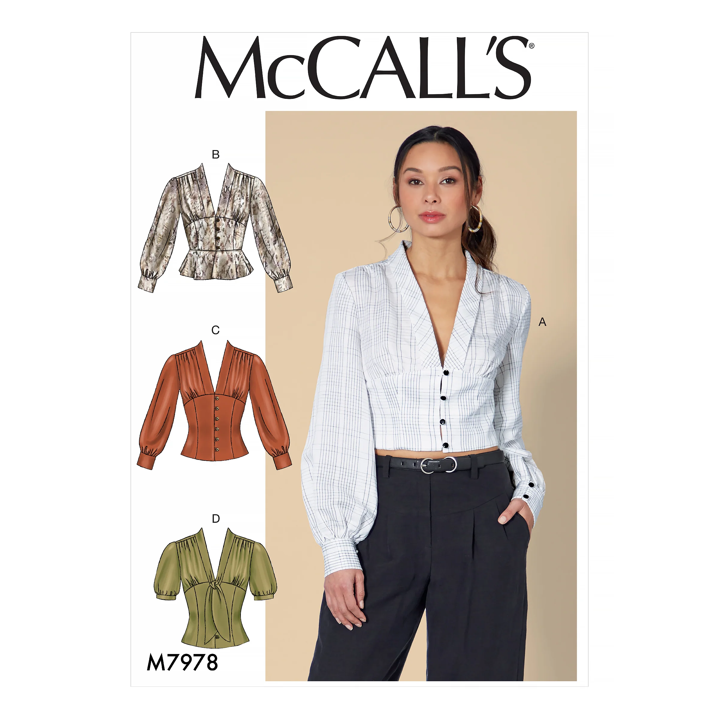 M7978 Misses' Tops (size: 14-16-18-20-22)