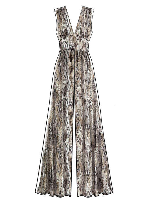 M8009 Misses' Romper and Jumpsuits (size: 14-16-18-20-22) - Image 3
