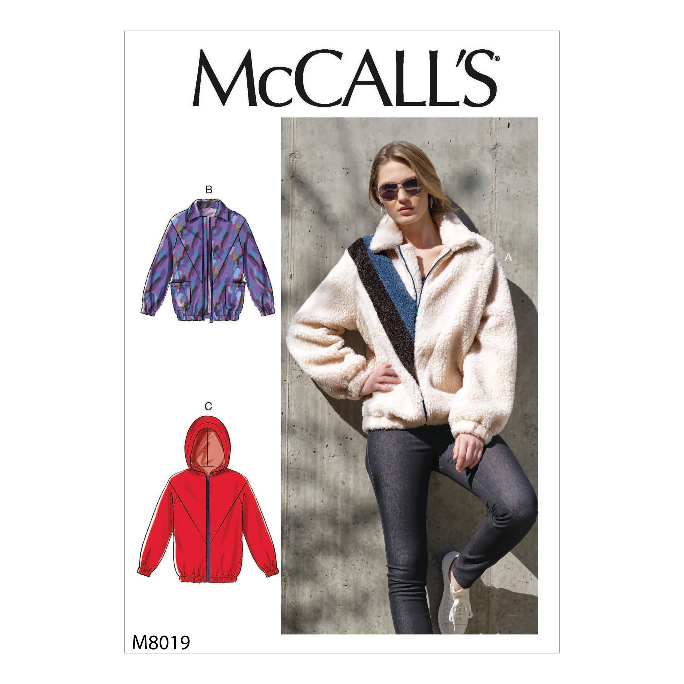 M8019 Misses' Jackets (size: L-XL-XXL)