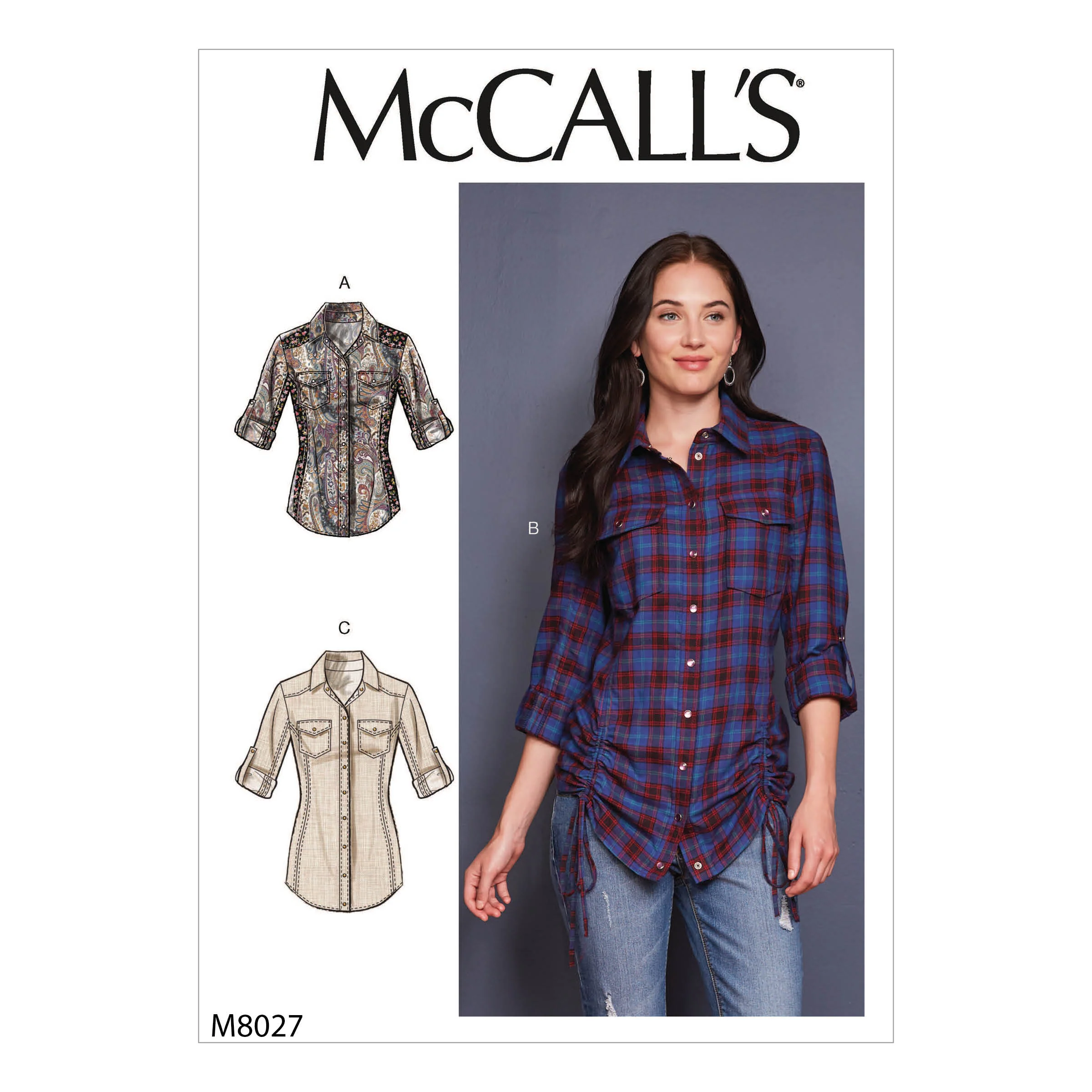 M8027 Misses' Tops (size: 14-16-18-20-22)