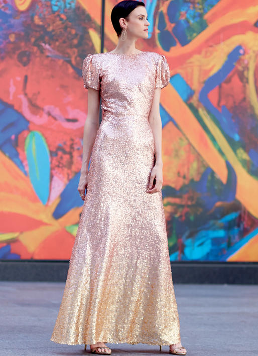 M8038 #LunaMcCalls - Misses' & Women's Special Occasion Dresses (size: 18W-20W-22W-24W) - Image 2