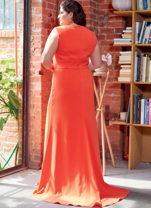 M8038 #LunaMcCalls - Misses' & Women's Special Occasion Dresses (size: 18W-20W-22W-24W) - Image 7