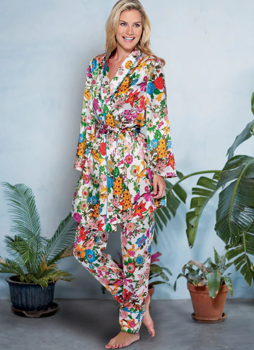 M8056 #IrisMcCalls - Misses' Robe, Belt, Tops, Shorts and Pants (size: 8-10-12-14-16) - Image 2