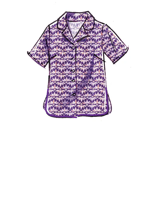 M8056 #IrisMcCalls - Misses' Robe, Belt, Tops, Shorts and Pants (size: 8-10-12-14-16) - Image 3