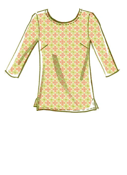 M8059 #RubyMcCalls - Misses'/Women's Pullover Tops and Tunics (size: 18W-20W-22W-24W) - Image 4