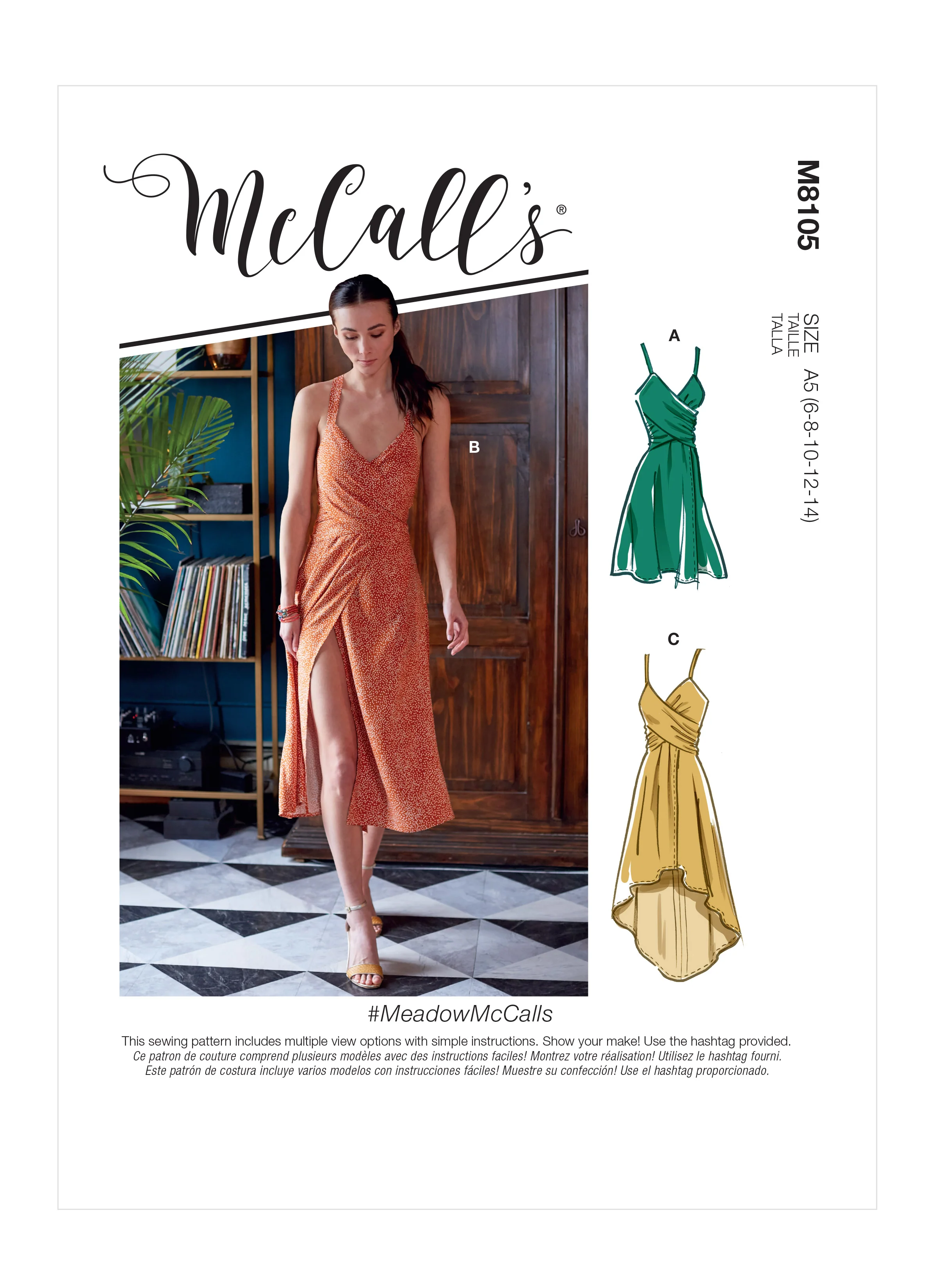 M8105 #MeadowMcCalls - Misses' Dresses (size: 16-18-20-22-24)