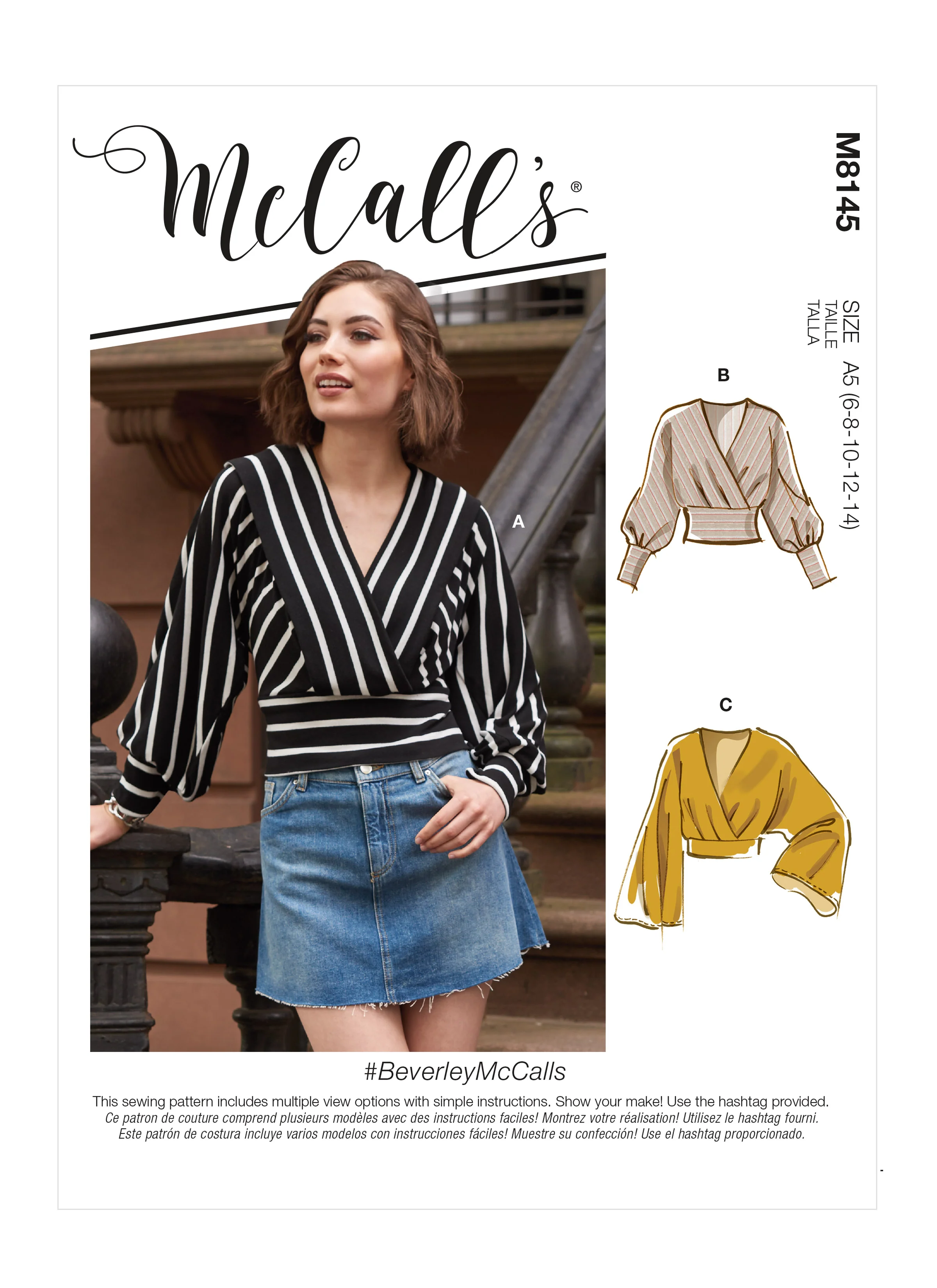 M8145 #BeverleyMcCalls - Misses' Tops (Size: 16-18-20-22-24)