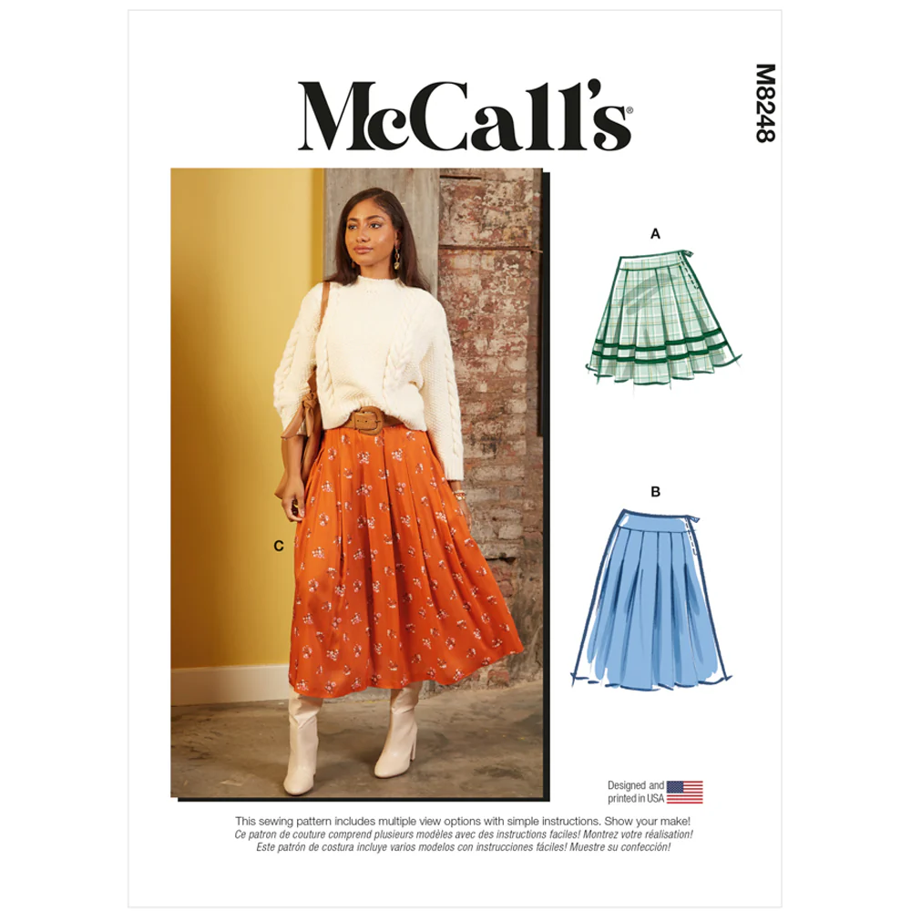 M8248 Misses' Skirts (size: 16-18-20-22-24)